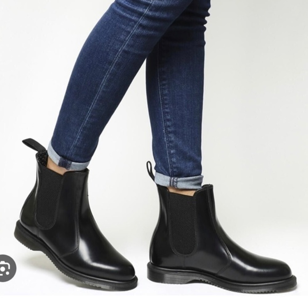 Dr. Marten FLORA WOMEN'S SMOOTH LEATHER CHELSEA BOOTS women size 7